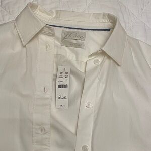 J. Crew Women’s  White Dress Shirt